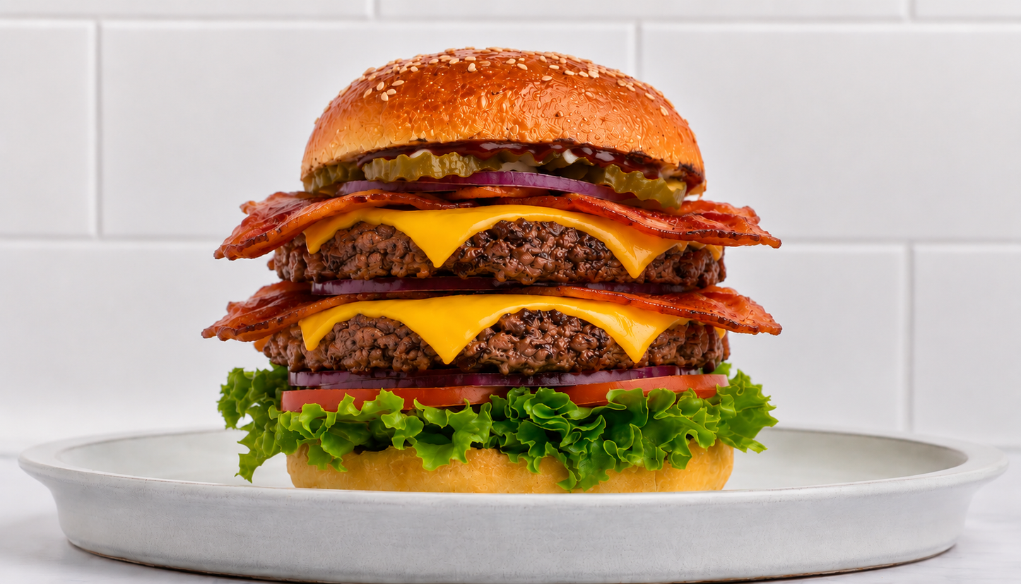 The Classic Barbecue Bacon Double Cheeseburger Meal