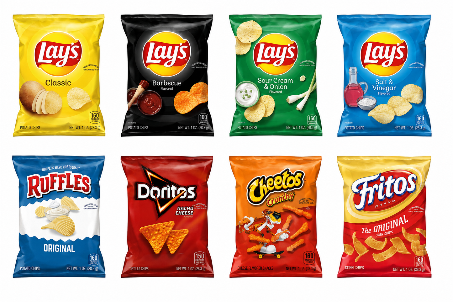 Popular Chip Flavors